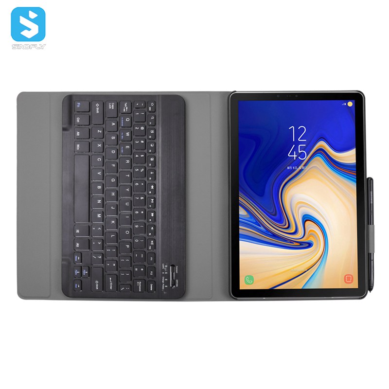 wireless keyboard with PU leather case for Samsung Galaxy Tab S4(10.5)/T830/T835